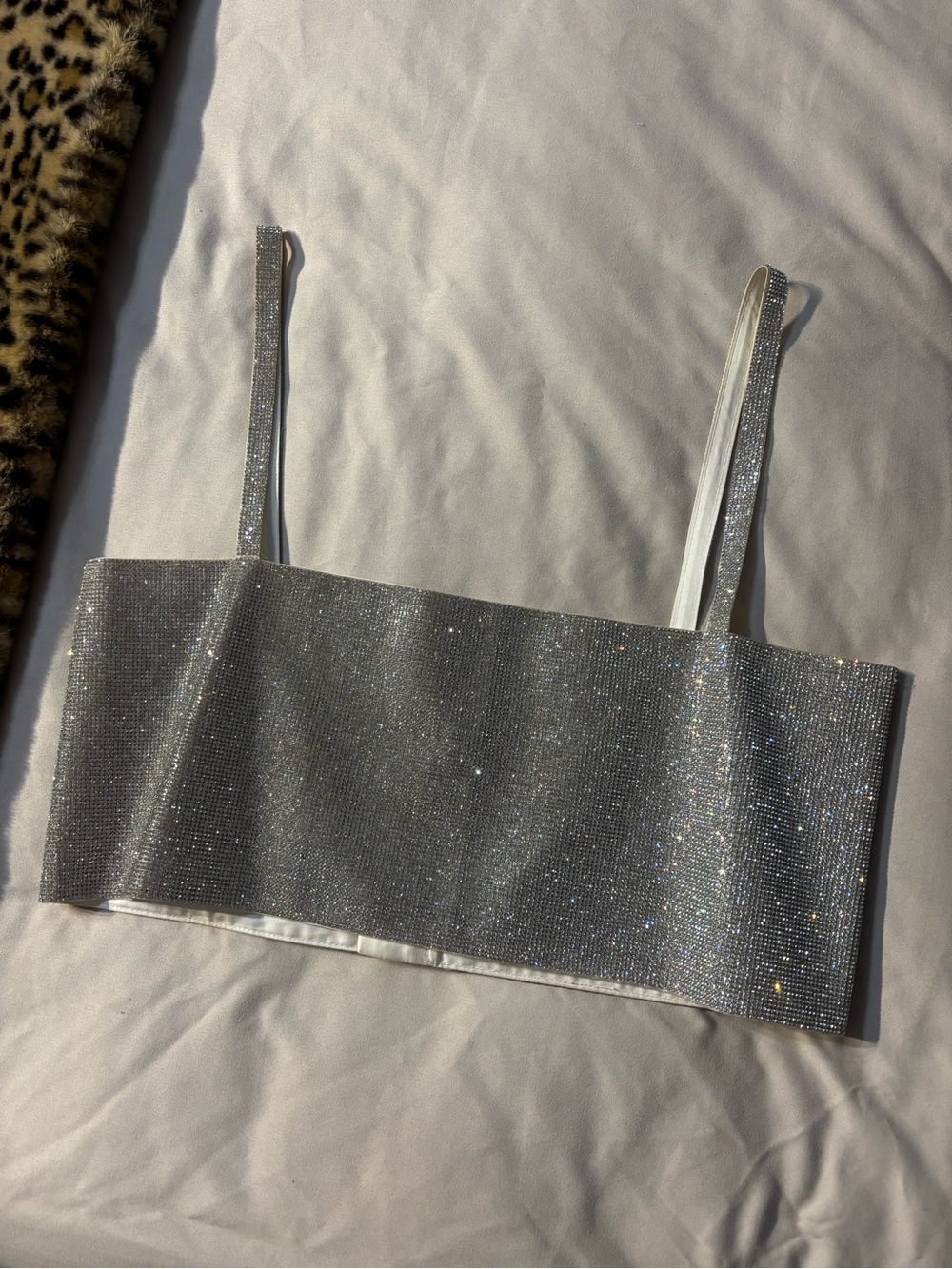 12th Tribe Rhinestone Crop Top